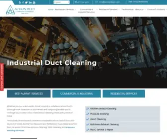 Actionduct.com(Commercial, Industrial and Residential Air Duct Cleaning) Screenshot