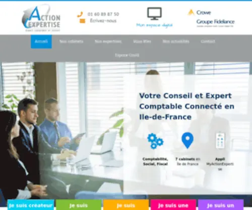 Actionexpertise.fr(Expert comptable en Essonne (91)) Screenshot