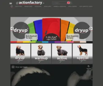 Actionfactory.de(Hersteller der original dryup® capes) Screenshot