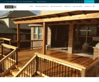 Actionfenceanddeck.com(Family-owned & operated custom NuFence company) Screenshot