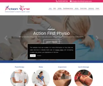 Actionfirstphysio.com(Physiotherapists) Screenshot