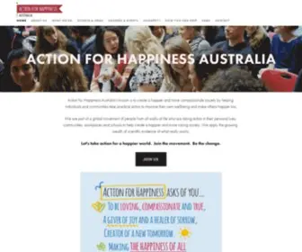 Actionforhappinessaustralia.org(Action for Happiness Australia) Screenshot