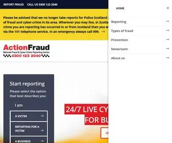 Actionfraud.police.uk(Action Fraud) Screenshot