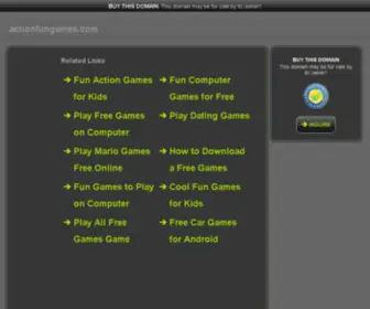 Actionfungames.com(Play Action Fun Games) Screenshot