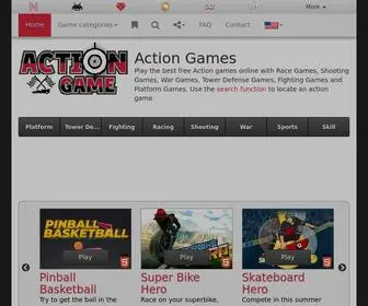 Actiongame.com(Action Games online & free) Screenshot