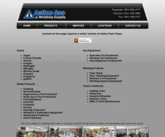 Actiongas.net(Action Gas & Metal Supply) Screenshot