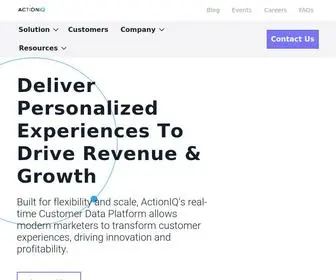 Actioniq.com(Customer Data Platform Company) Screenshot