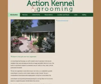 Actionkennel.com(Action Kennel & Grooming) Screenshot