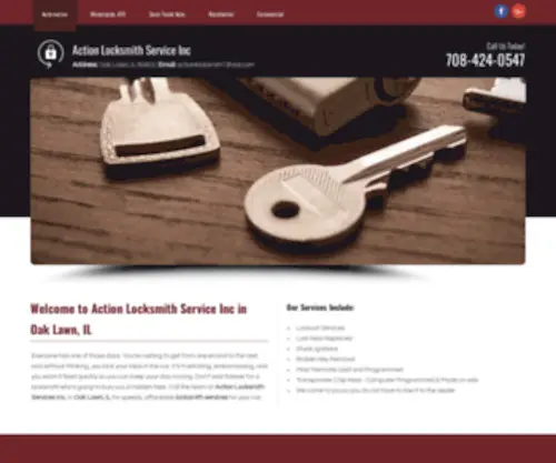 Actionlocksmithservices.net(Action Locksmith Service Inc) Screenshot