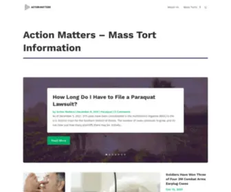 Actionmatters.org(Empowering consumers to take action against dangerous products and companies) Screenshot