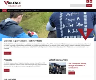 Actiononviolence.org(Scottish Violence Reduction Unit) Screenshot