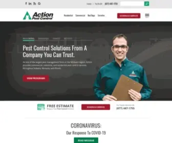 Actionpest.com(Action Pest Control) Screenshot