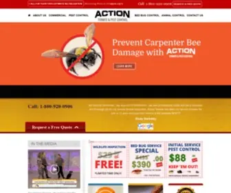 Actionpestcontrol.com(Pest Control NJ) Screenshot