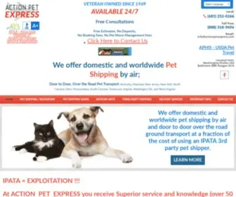 Actionpetexpress.com(Action Pet Express) Screenshot