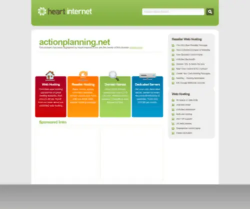 Actionplanning.net(Web Hosting) Screenshot