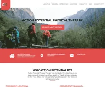 Actionpotentialpt.com(Action Potential PT) Screenshot