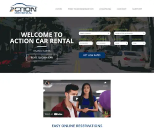 Actionrac.com(Action Car Rental) Screenshot