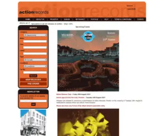 Actionrecords.co.uk(Specialists in all UK releases & rarities) Screenshot