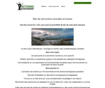 Actions-Ecologiques.fr(Actions écologiques) Screenshot