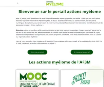 Actions-Myelome.org(Myélome) Screenshot