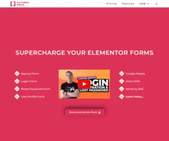 Actions-Pack.com(#1 Registration) Screenshot