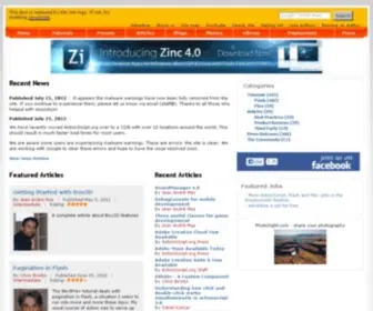 Actionscripts.org(ActionScript.org Flash) Screenshot