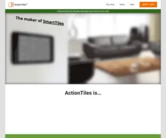 Actiontiles.com(The premiere custom control panel builder web) Screenshot
