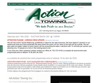Actiontowing.net(AA Action Towing Inc) Screenshot