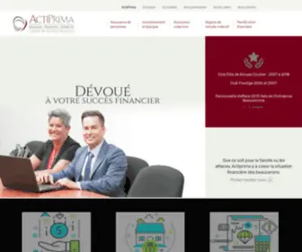Actiprima.ca(Assurances et Services Financiers) Screenshot