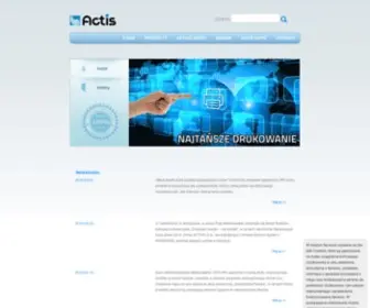 Actis.com.pl(Strona Główna) Screenshot