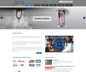 Actisecurity.com(Accueil ACTI) Screenshot