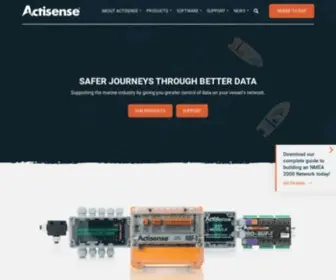 Actisense.com(Actisense supply leisure marine network technology via intelligent sensors & interfaces (NMEA)) Screenshot