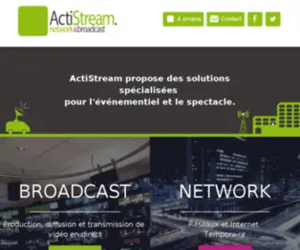 Actistream.com(Wi-Fi événementiel, Internet Temporaire, Live Streaming) Screenshot