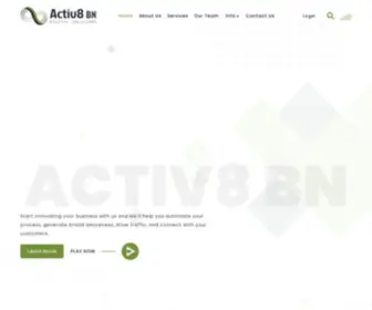 Activ8BN.com(Brunei's Web Design Company) Screenshot