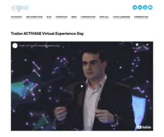 Activageproject.eu(ACTIVAGE Project) Screenshot