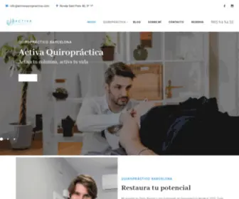 Activaquiropractica.com(Quiropráctico Barcelona Eixample) Screenshot