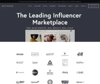 Activate.social(The leading influencer marketplace) Screenshot