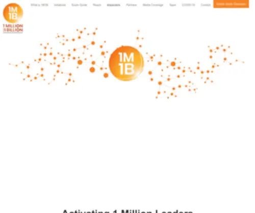 Activate1M1B.org(1 Million for 1 Billion) Screenshot