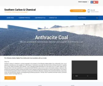 Activatedcarbonexporter.net(Black Anthracite Coal) Screenshot