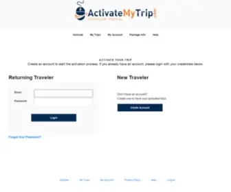 Activatemytrip.com(Traveler Portal) Screenshot