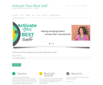 Activateyourbest.com(Emerging Leaders) Screenshot