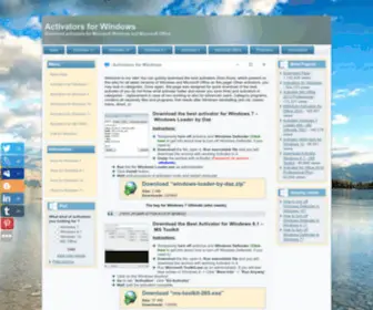 Activatorwin.net(This page) Screenshot