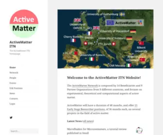 Active-Matter.eu(The ActiveMatter ITN) Screenshot