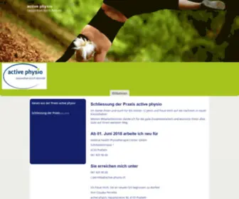 Active-PHysio.ch(Active Physio) Screenshot