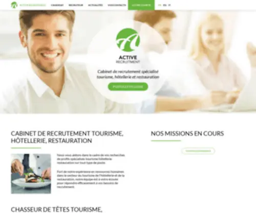 Active-Recruitment.com(Cabinet de Recrutement tourisme) Screenshot