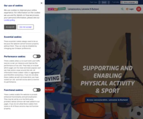 Active-Together.org(LeicesterShire & Rutland Sport) Screenshot