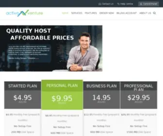 Active-Venture.com(Affordable Business Website Hosting Service) Screenshot