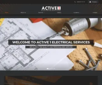 Active1Electrical.com.au(Electrical Contractors Sydney) Screenshot