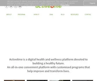 Active8ME.com(Fitness, Weight Loss, Mindset Programs, Healthy Living) Screenshot