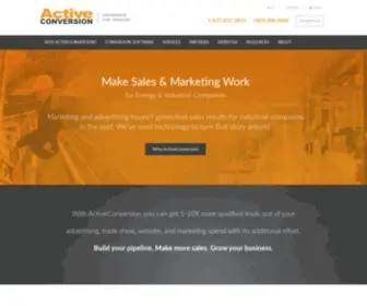 Activeconversion.com(Making B2B Advertising & Marketing Work ActiveConversion) Screenshot